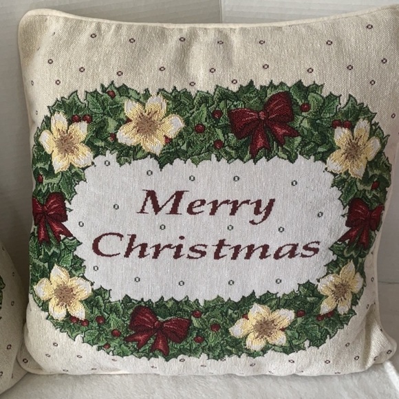 Festive Red and Green Holiday Pillows - Picture 2 of 5